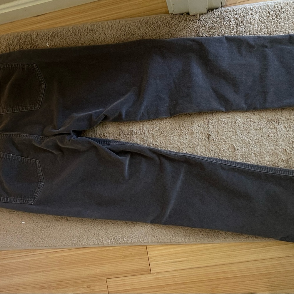 Jones New York Medium Grey Fine Wale Corduroy Straight Jeans